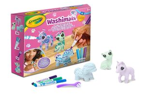 Crayola Washimals Pastal Pets 3ct 3 Markers 1 Scrubber